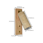 Minimalist Beige Stone Geometric Adjustable Wall Sconce