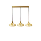 Colorful 3-Light Glass Island Pendant Lights for Kitchen