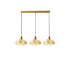 Colorful 3-Light Glass Island Pendant Lights for Kitchen
