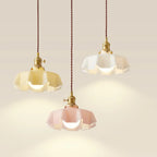 Colorful 3-Light Glass Island Pendant Lights for Kitchen
