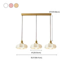 Colorful 3-Light Glass Island Pendant Lights for Kitchen