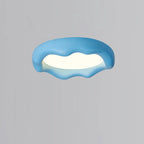 Acrylic Artistic Melting Cream Design Flush Ceiling Light