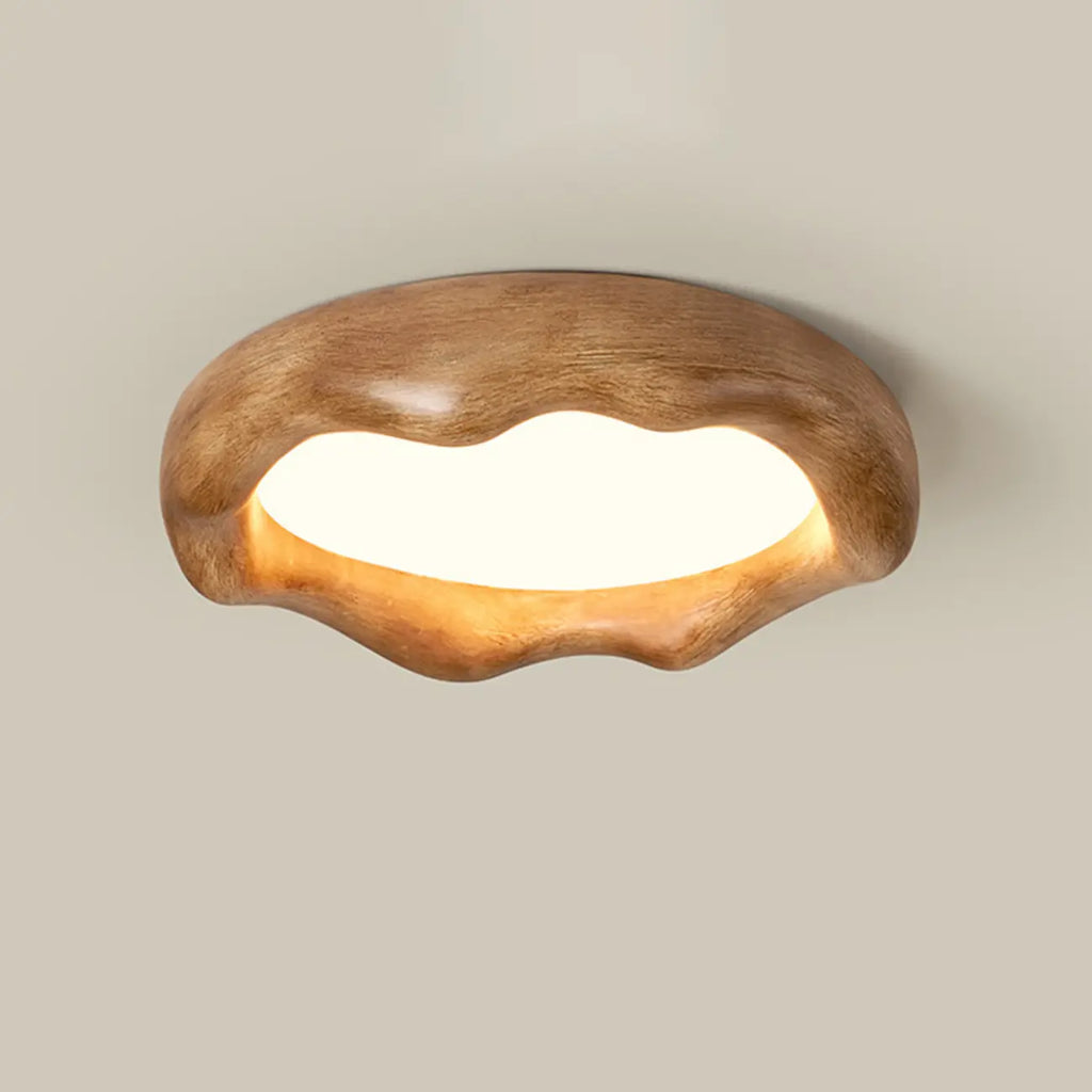 Acrylic Artistic Melting Cream Design Flush Ceiling Light