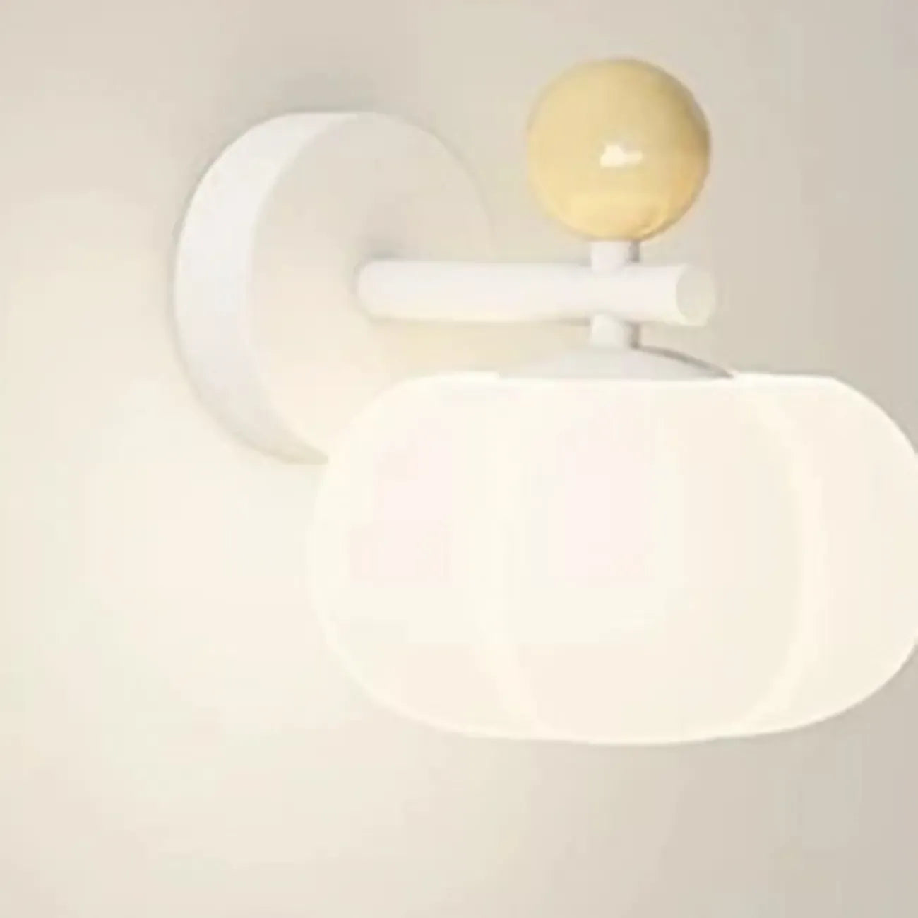 Elegant Pumpkin Wall Sconce with Resin Shade for Bedroom