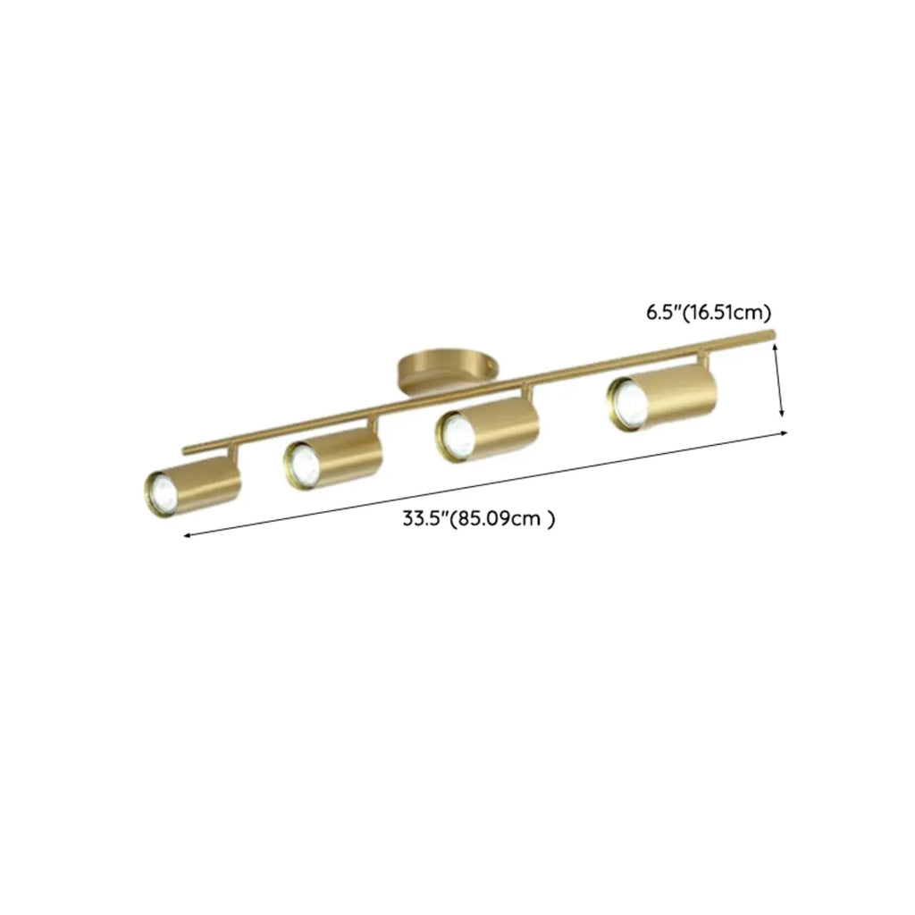 Modern Brass Adjustable Track Lighting