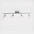 Adjustable Modern Chrome Semi Flush Mount Ceiling Track Light