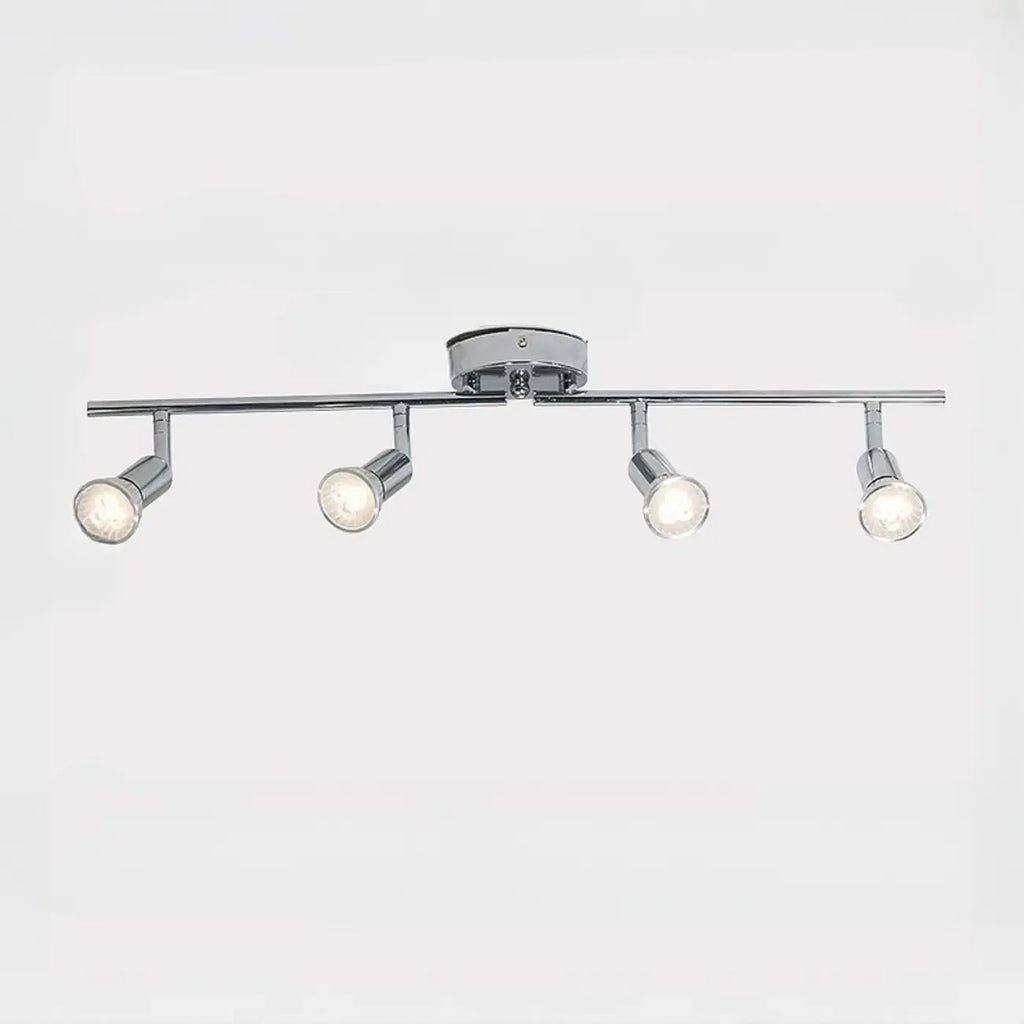 Adjustable Modern Chrome Semi Flush Mount Ceiling Track Light