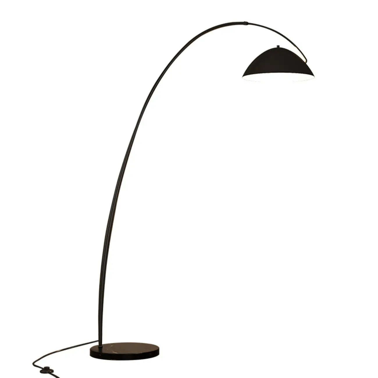 Adjustable Black Arc LED Floor Lamp for Living Room Decor