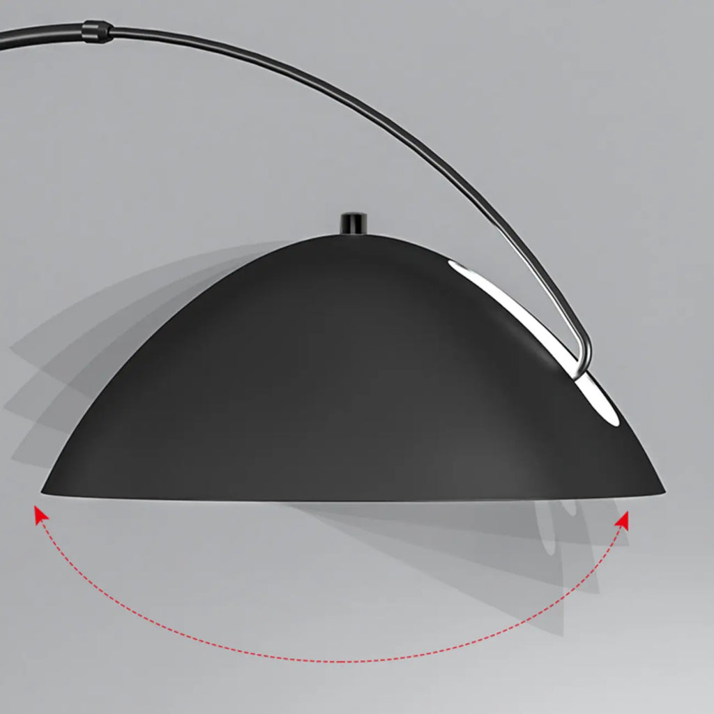 Adjustable Black Arc LED Floor Lamp for Living Room Decor