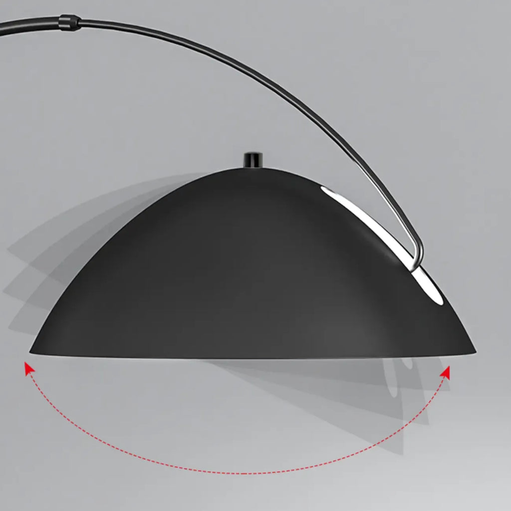 Adjustable Black Arc LED Floor Lamp for Living Room Decor