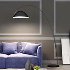 Adjustable Black Arc LED Floor Lamp for Living Room Decor