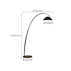 Adjustable Black Arc LED Floor Lamp for Living Room Decor