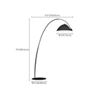 Adjustable Black Arc LED Floor Lamp for Living Room Decor