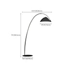 Adjustable Black Arc LED Floor Lamp for Living Room Decor
