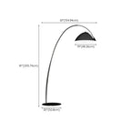 Adjustable Black Arc LED Floor Lamp for Living Room Decor