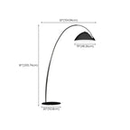 Adjustable Black Arc LED Floor Lamp for Living Room Decor