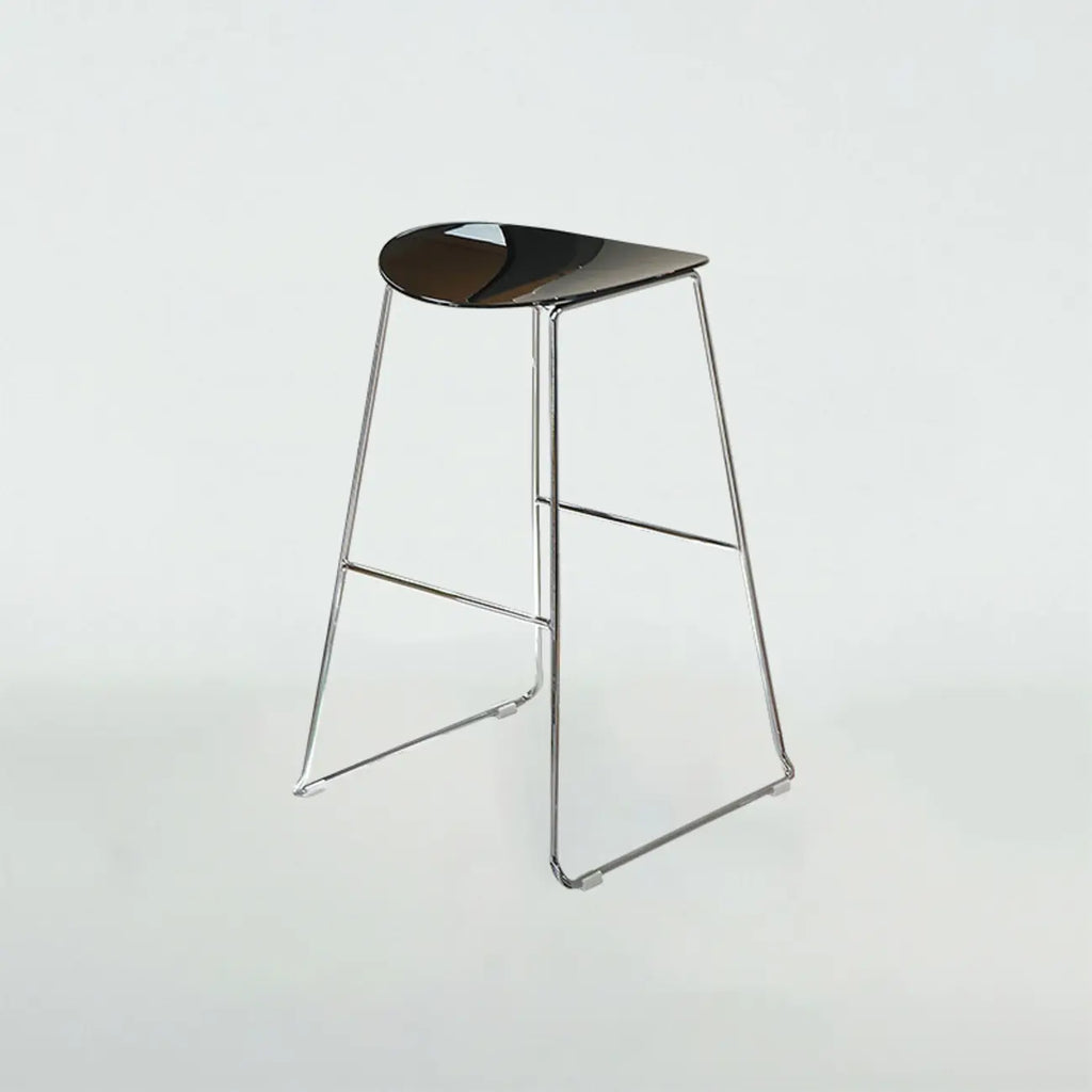 Modern Minimalist Backless Sled Sleek Acrylic Bar Stool