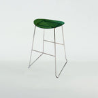 Modern Minimalist Backless Sled Sleek Acrylic Bar Stool