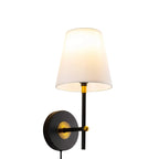Contemporary Simplicity Metal Fabric Wall Sconce