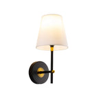 Contemporary Simplicity Metal Fabric Wall Sconce