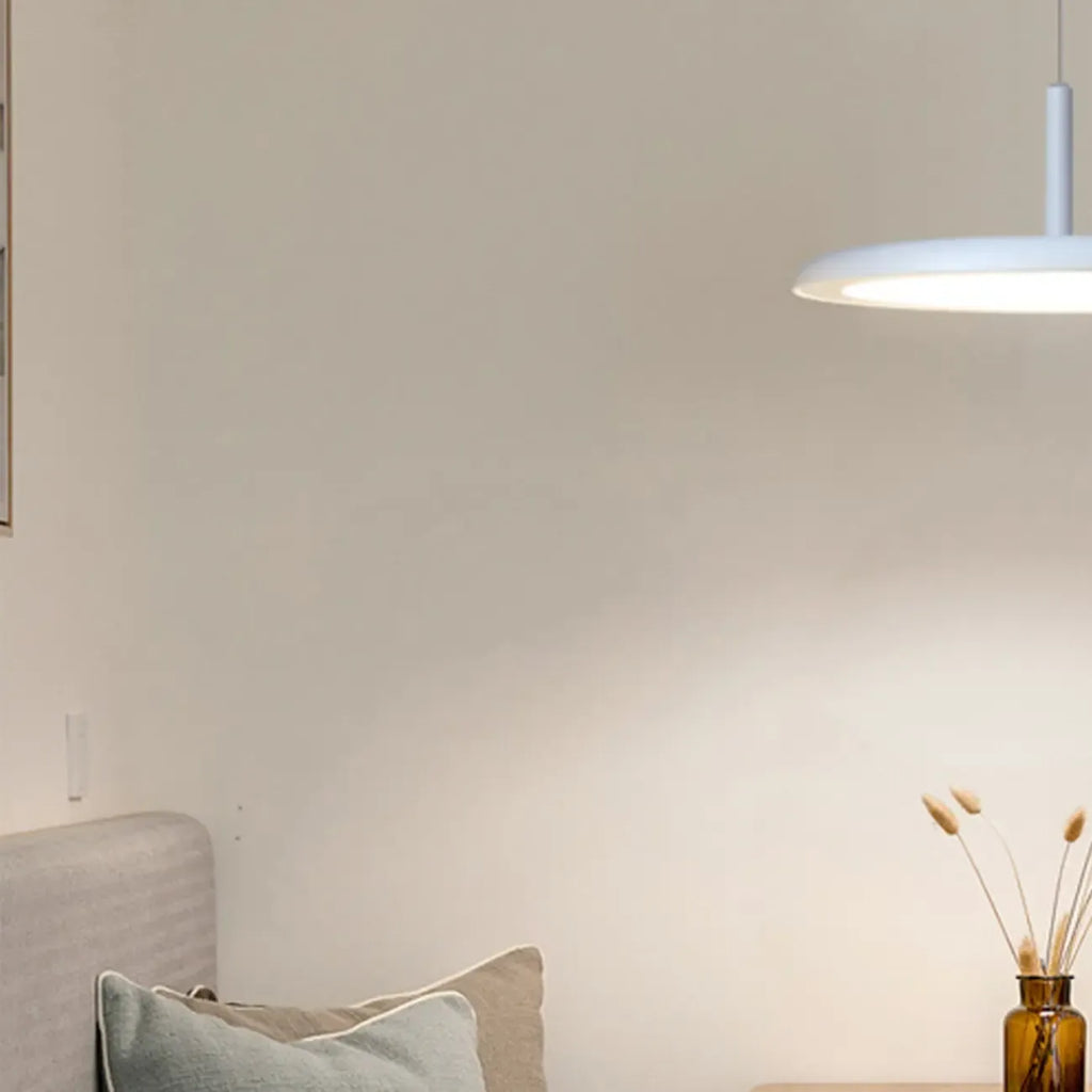 Modern Round LED Pendant Light Adjustable Length for Dining