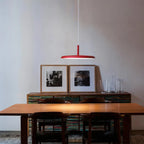 Modern Round LED Pendant Light Adjustable Length for Dining