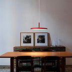 Modern Round LED Pendant Light Adjustable Length for Dining