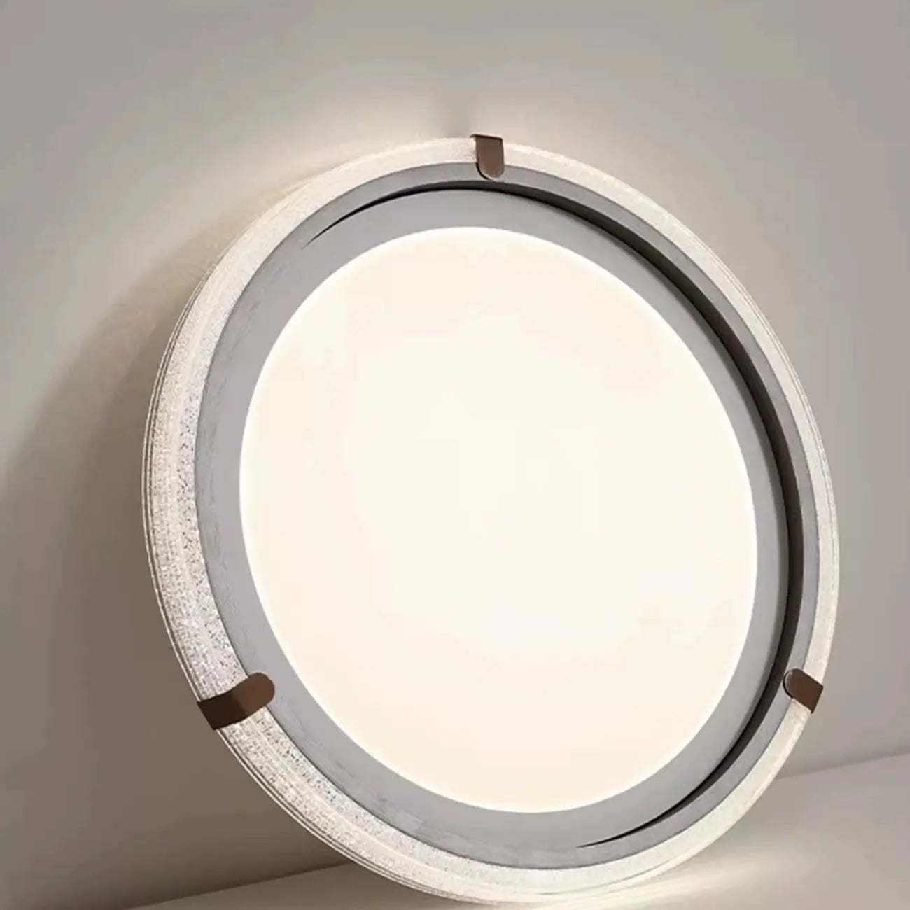 Dimmable White Flush Mount LED Ceiling Light for Living Room