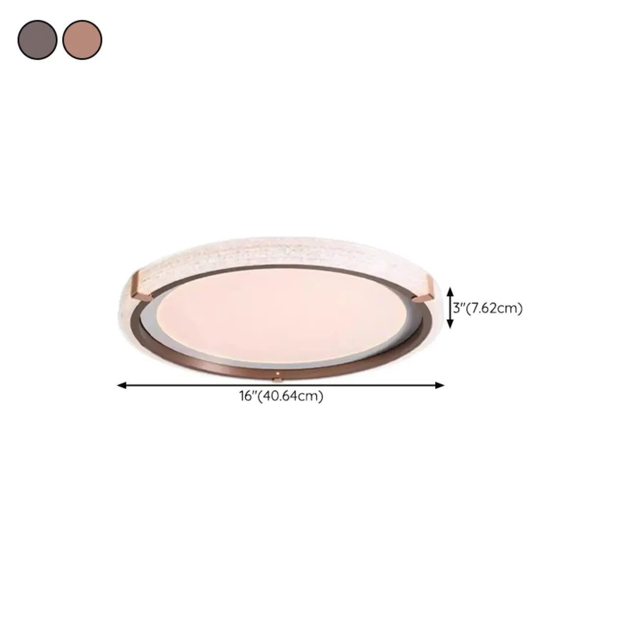 Dimmable White Flush Mount LED Ceiling Light for Living Room