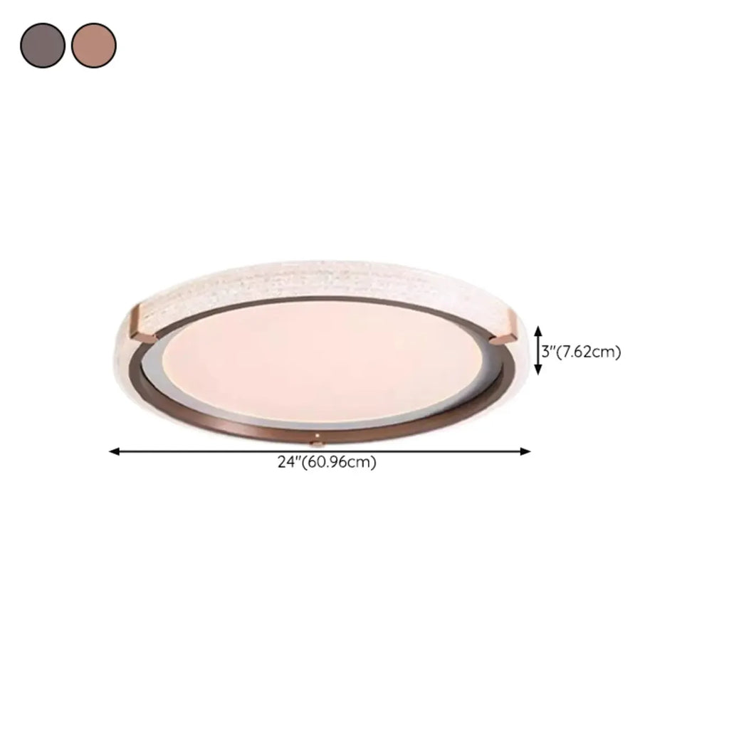 Dimmable White Flush Mount LED Ceiling Light for Living Room