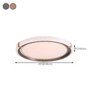 Dimmable White Flush Mount LED Ceiling Light for Living Room