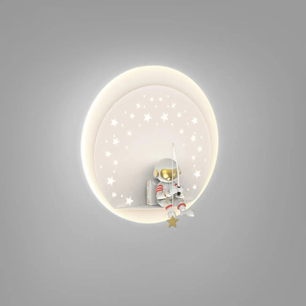 Dimmable Astronaut LED Wall Sconce for Bedroom Lighting