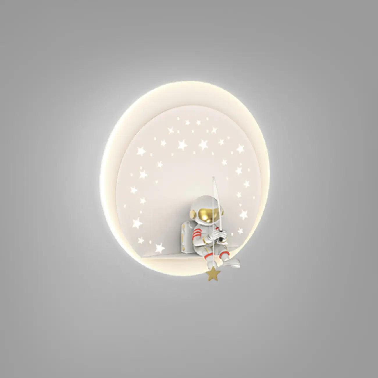 Dimmable Astronaut LED Wall Sconce for Bedroom Lighting