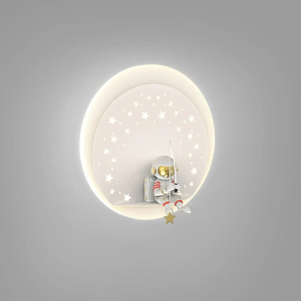 Dimmable Astronaut LED Wall Sconce for Bedroom Lighting