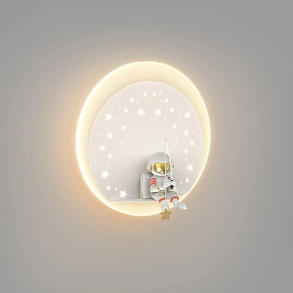 Dimmable Astronaut LED Wall Sconce for Bedroom Lighting