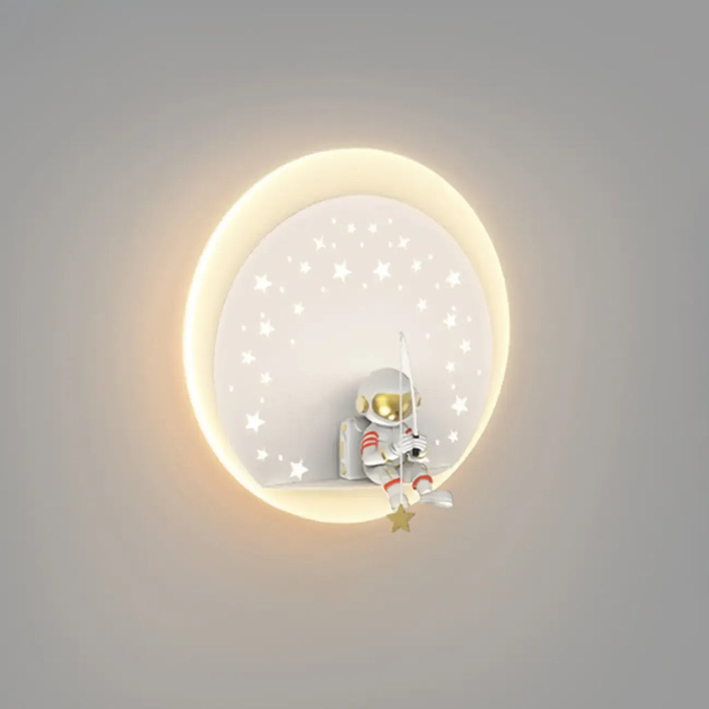 Dimmable Astronaut LED Wall Sconce for Bedroom Lighting
