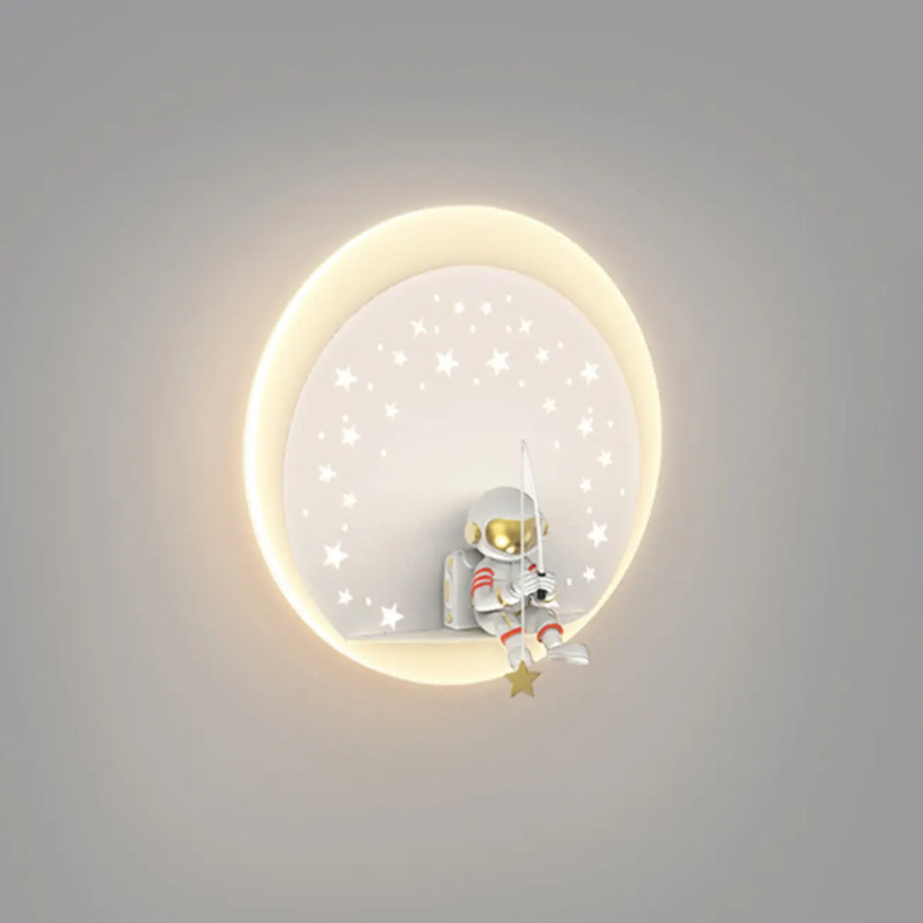 Dimmable Astronaut LED Wall Sconce for Bedroom Lighting