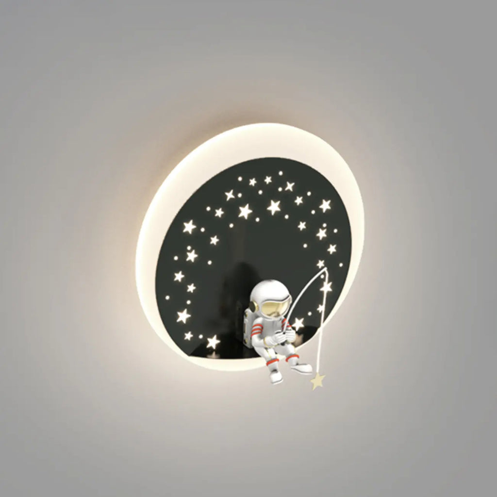 Dimmable Astronaut LED Wall Sconce for Bedroom Lighting