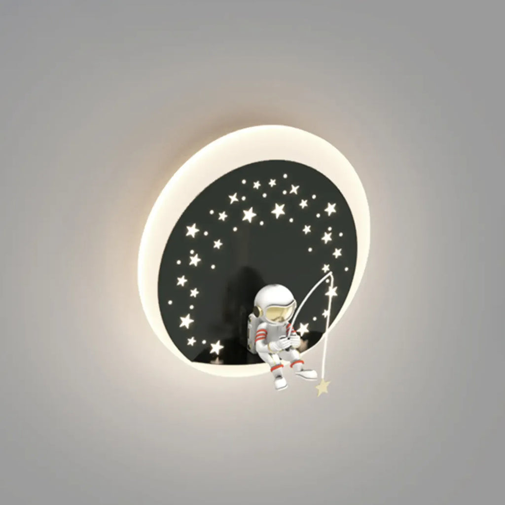 Dimmable Astronaut LED Wall Sconce for Bedroom Lighting