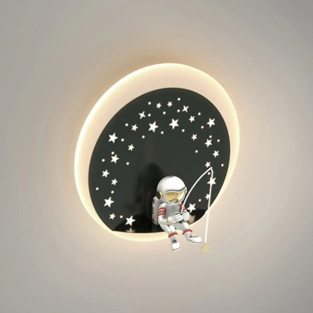 Dimmable Astronaut LED Wall Sconce for Bedroom Lighting