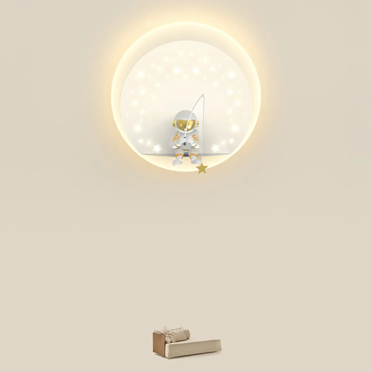 Dimmable Astronaut LED Wall Sconce for Bedroom Lighting