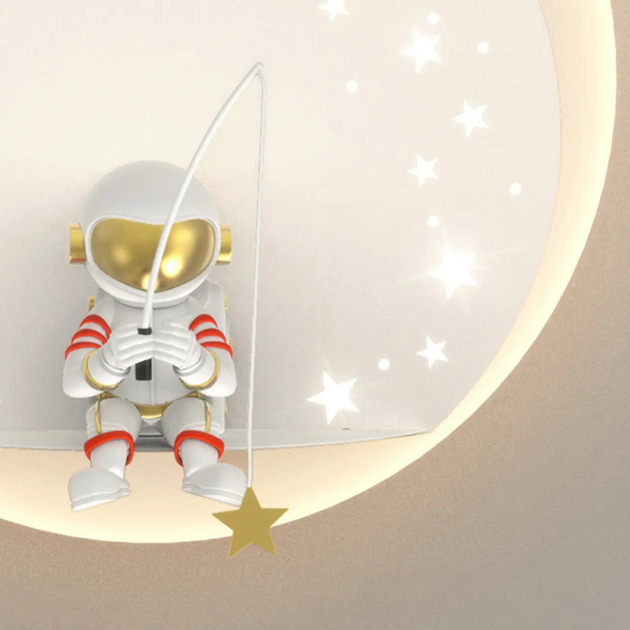 Dimmable Astronaut LED Wall Sconce for Bedroom Lighting