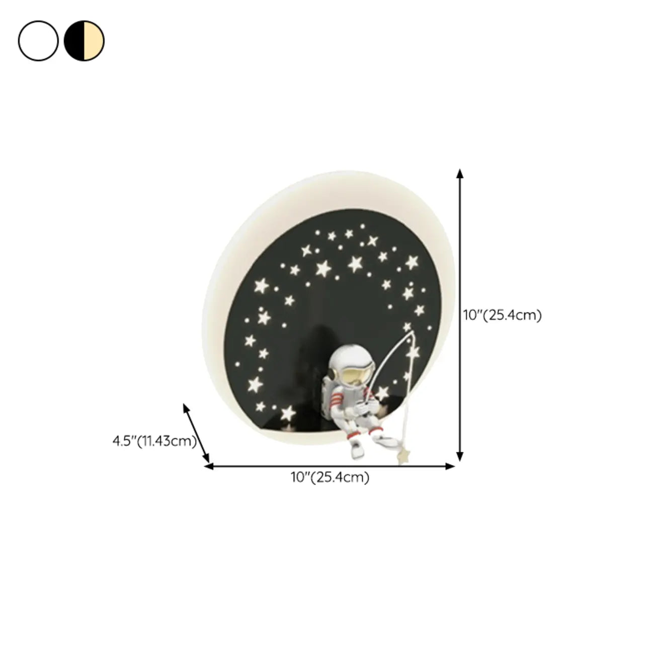 Dimmable Astronaut LED Wall Sconce for Bedroom Lighting