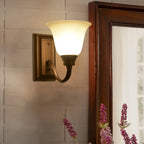 Classic Modern Bell Glass Wall Vanity Light for Bathroom