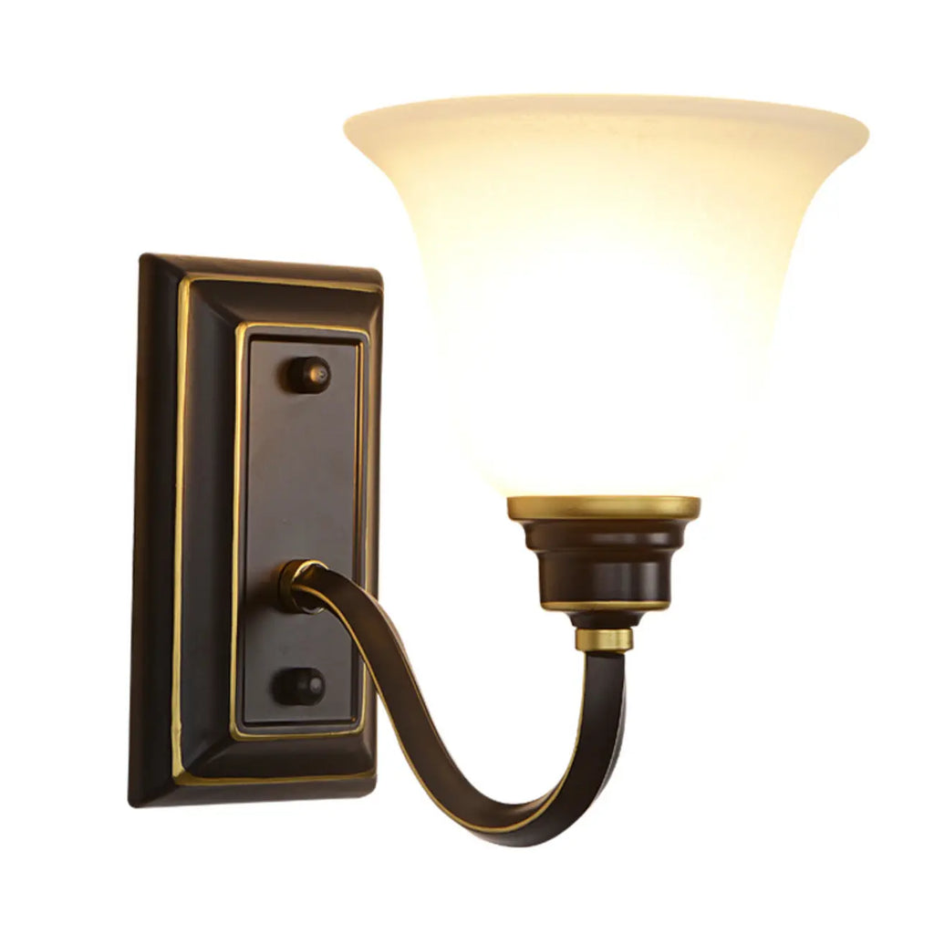 Classic Modern Bell Glass Wall Vanity Light for Bathroom