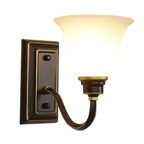 Classic Modern Bell Glass Wall Vanity Light for Bathroom
