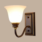 Classic Modern Bell Glass Wall Vanity Light for Bathroom
