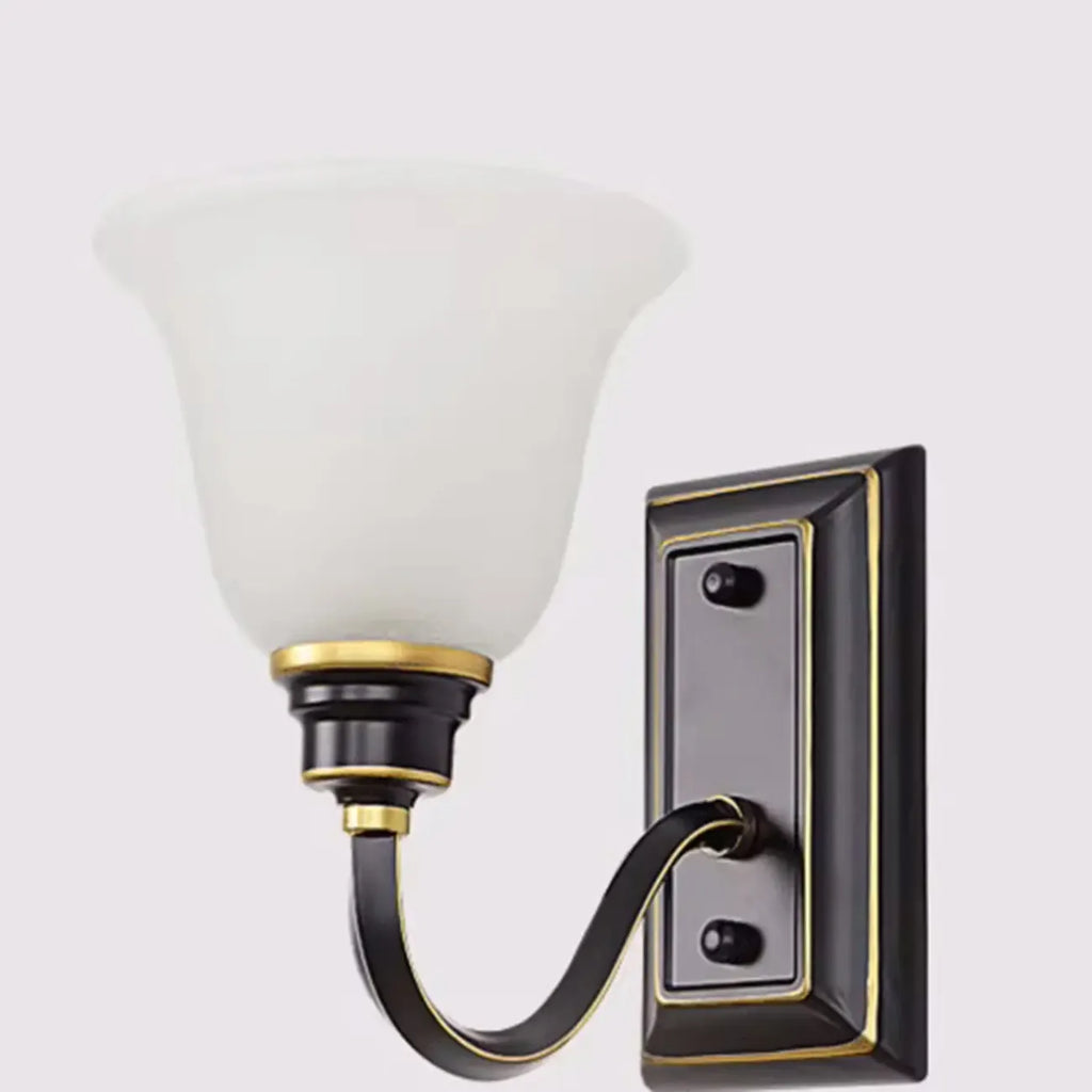 Classic Modern Bell Glass Wall Vanity Light for Bathroom