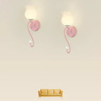 15 to 19 Inch Floral Wall Sconce with Glass Shade for Bedroom