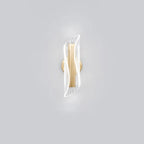 Art Deco Gold Metal and Acrylic LED Wall Sconce